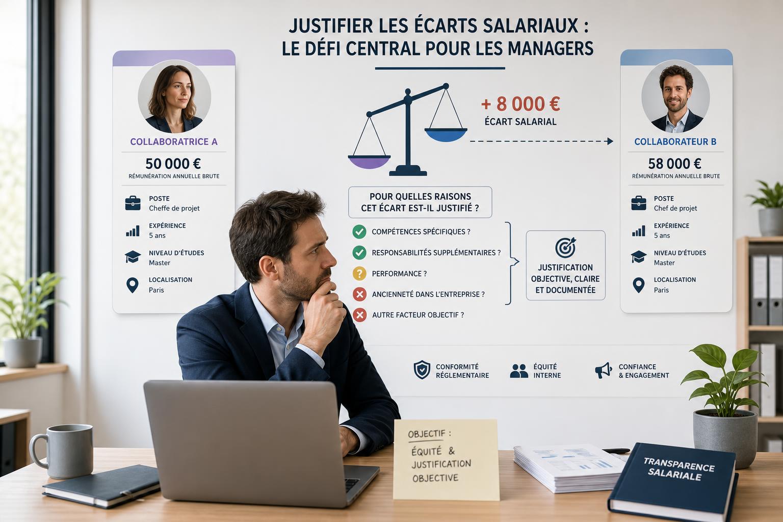 Justifier les écarts salariaux : le défi central pour les managers