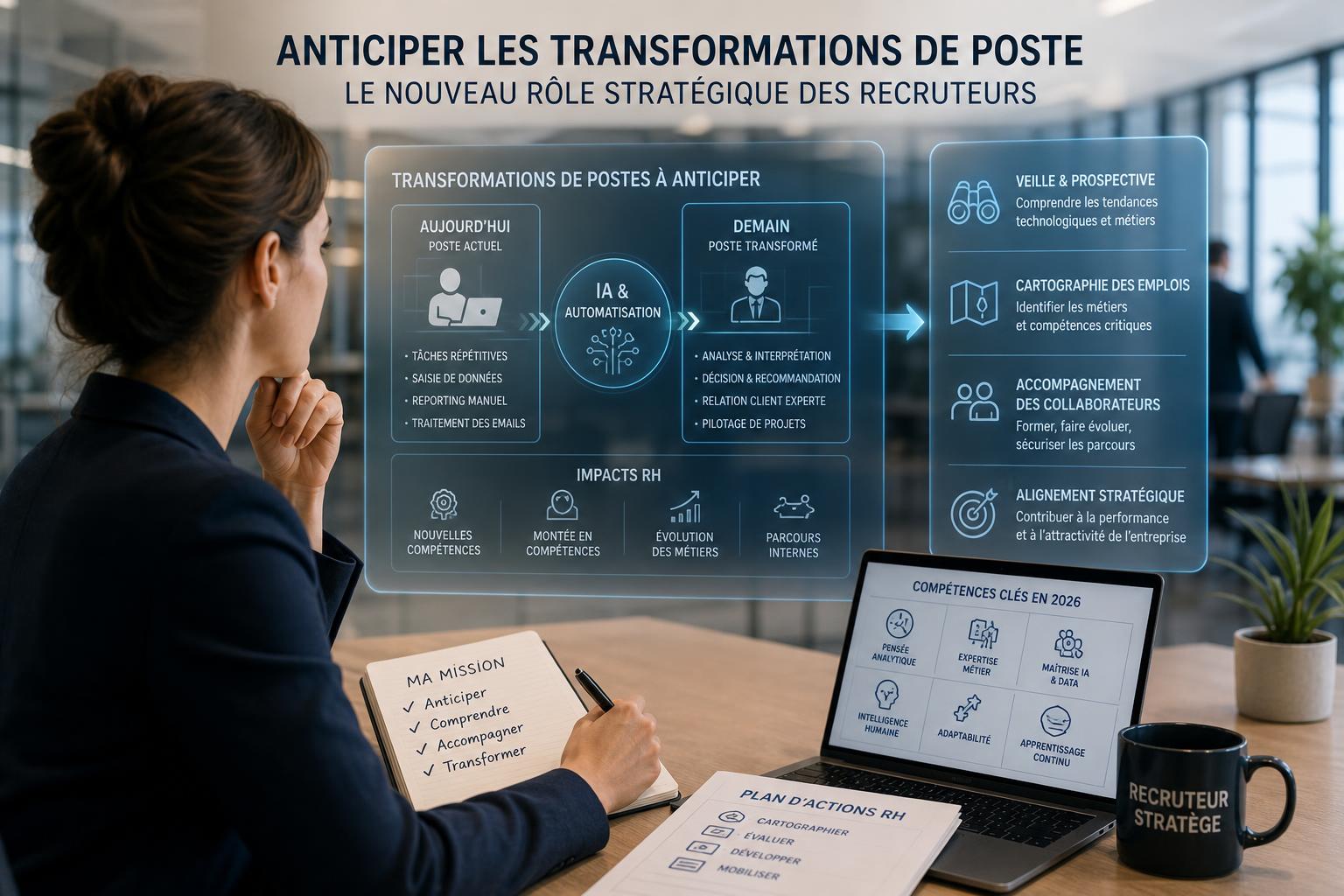 Anticiper les transformations de poste : le nouveau rôle stratégique des recruteurs