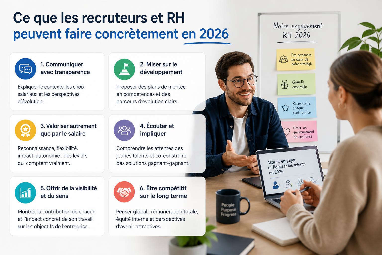 Ce que les recruteurs et RH peuvent faire concrètement en 2026