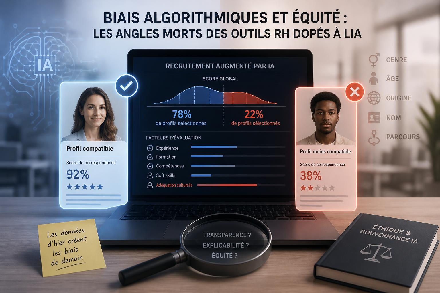 Biais algorithmiques et équité : les angles morts des outils RH dopés à lIA