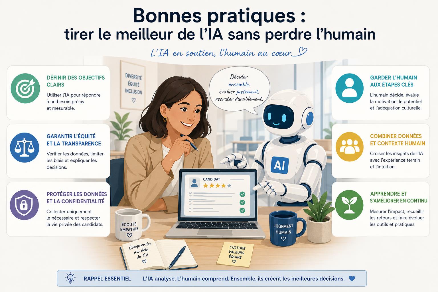 Bonnes pratiques : tirer le meilleur de lIA sans perdre lhumain