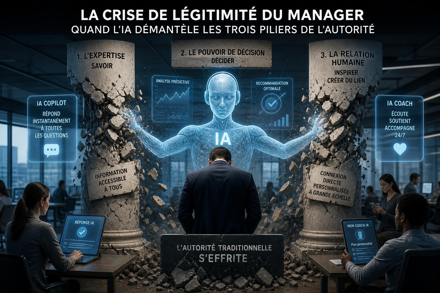 La crise de légitimité du manager : quand lIA démantèle les trois piliers de lautorité