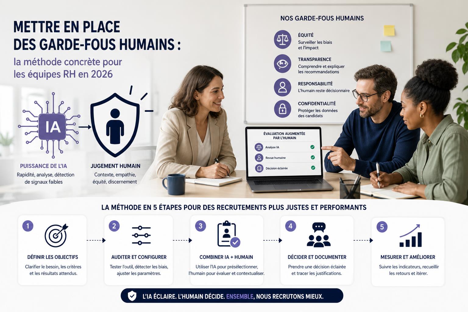 Mettre en place des garde-fous humains : la méthode concrète pour les équipes RH en 2026