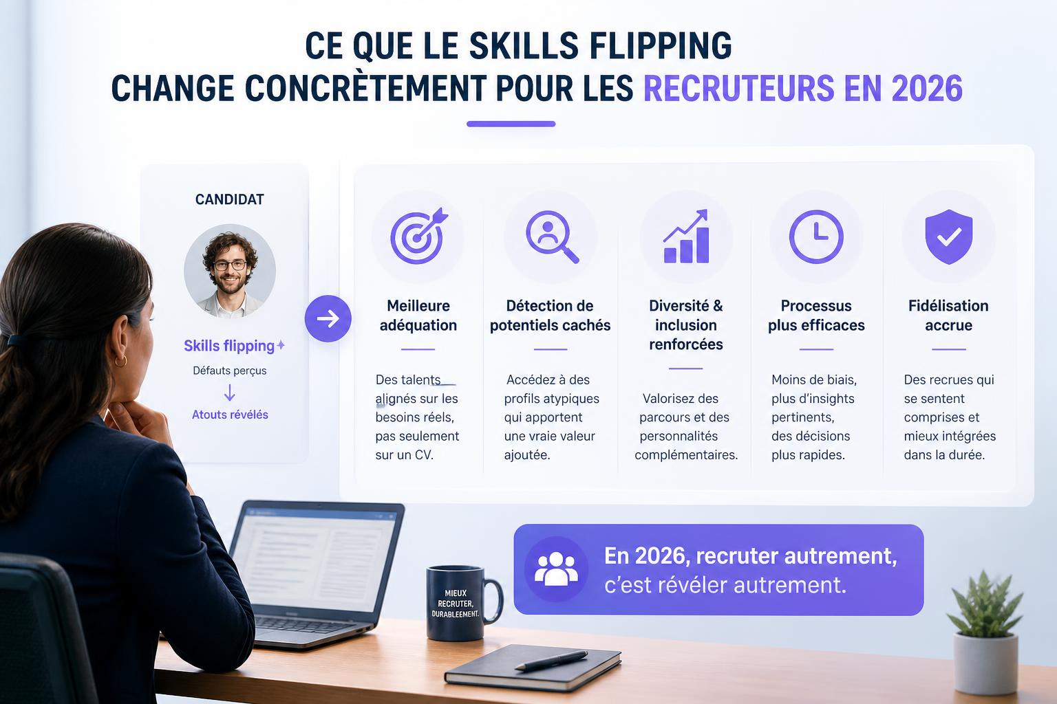 Ce que le skills flipping change concrètement pour les recruteurs en 2026