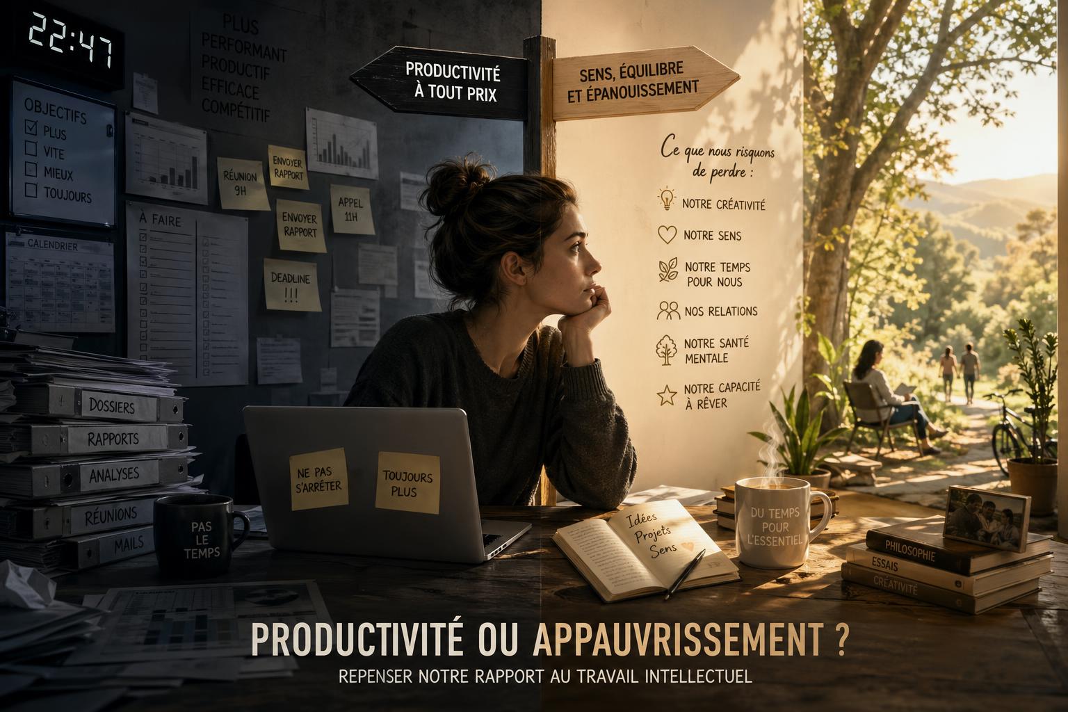 Productivité ou appauvrissement ? Repenser notre rapport au travail intellectuel
