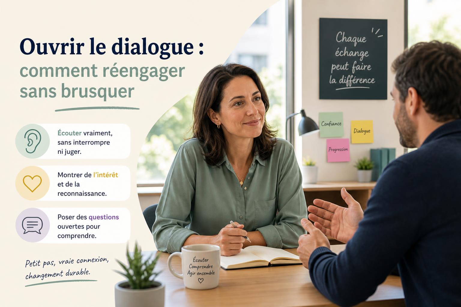 Ouvrir le dialogue : comment réengager sans brusquer