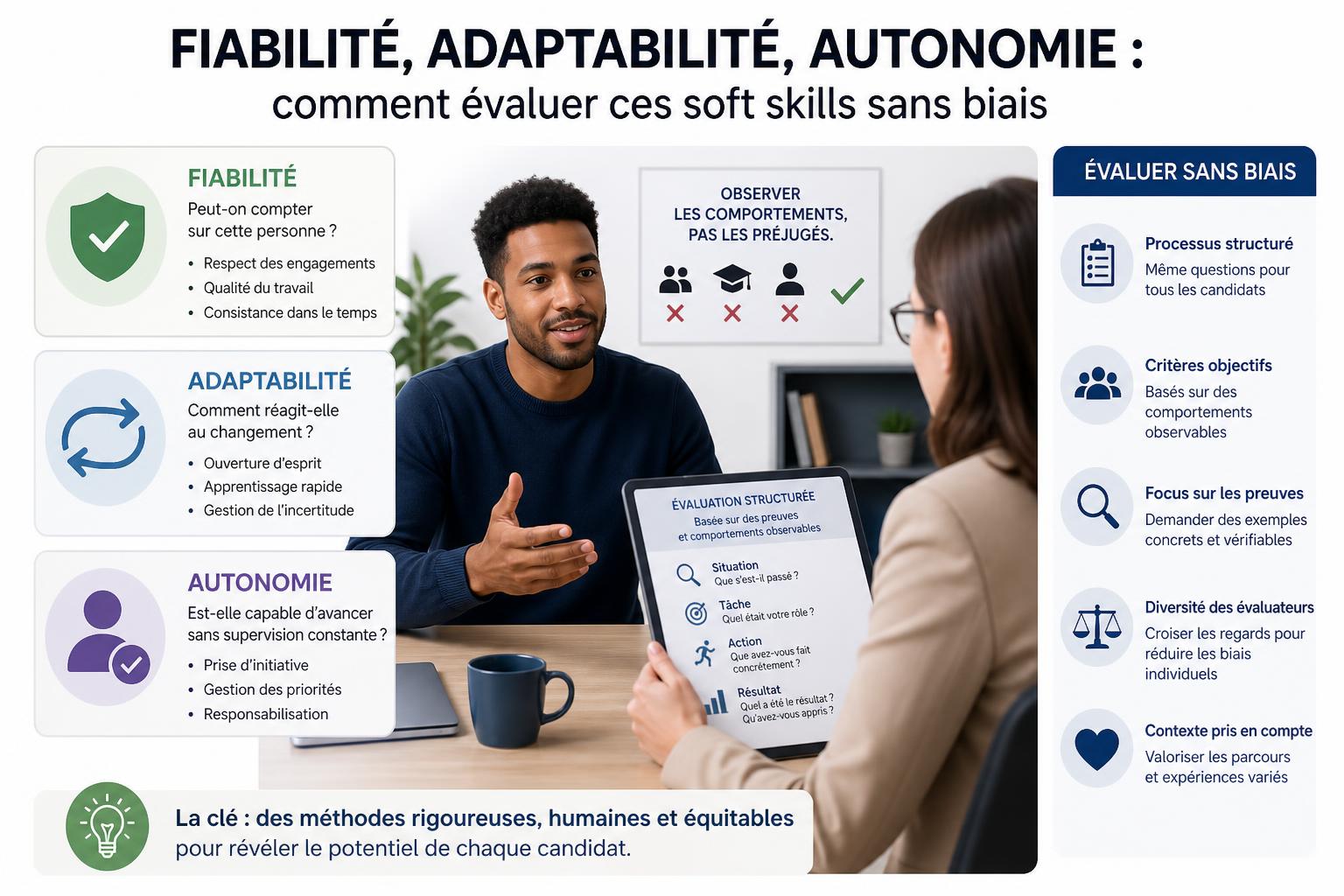 Fiabilité, adaptabilité, autonomie : comment évaluer ces soft skills sans biais