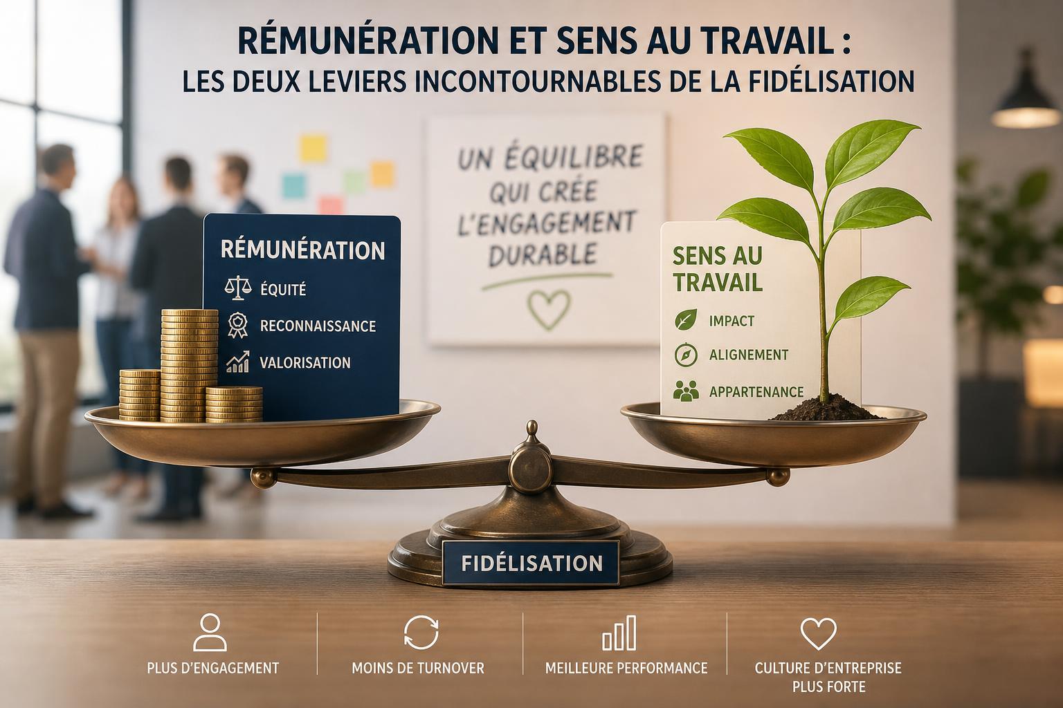 Rémunération et sens au travail : les deux leviers incontournables de la fidélisation