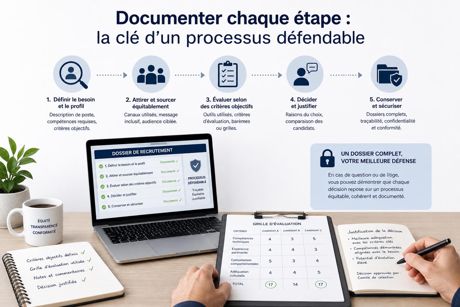Documenter chaque étape : la clé dun processus défendable